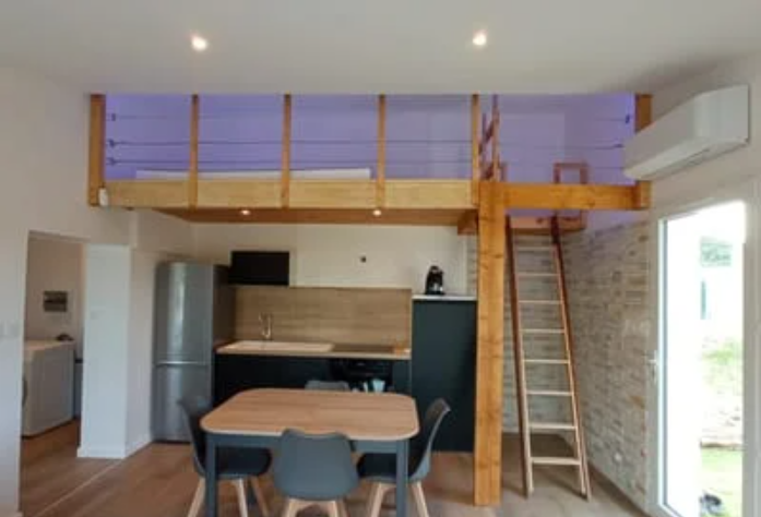 Transformation d'un garage en séjour/cuisine